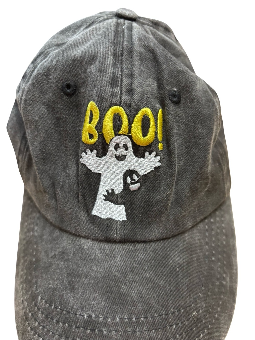 Women’s Halloween 'Boo' Ghost Baseball Cap